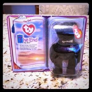THE END, THE BEAR (Rare) Mcdonalds 2000 Ty Teenie